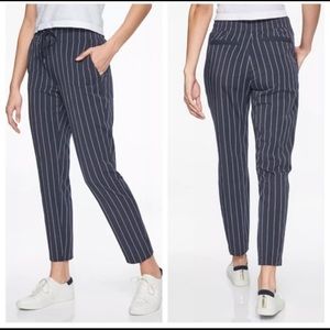 Athleta midtown ankle striped pants